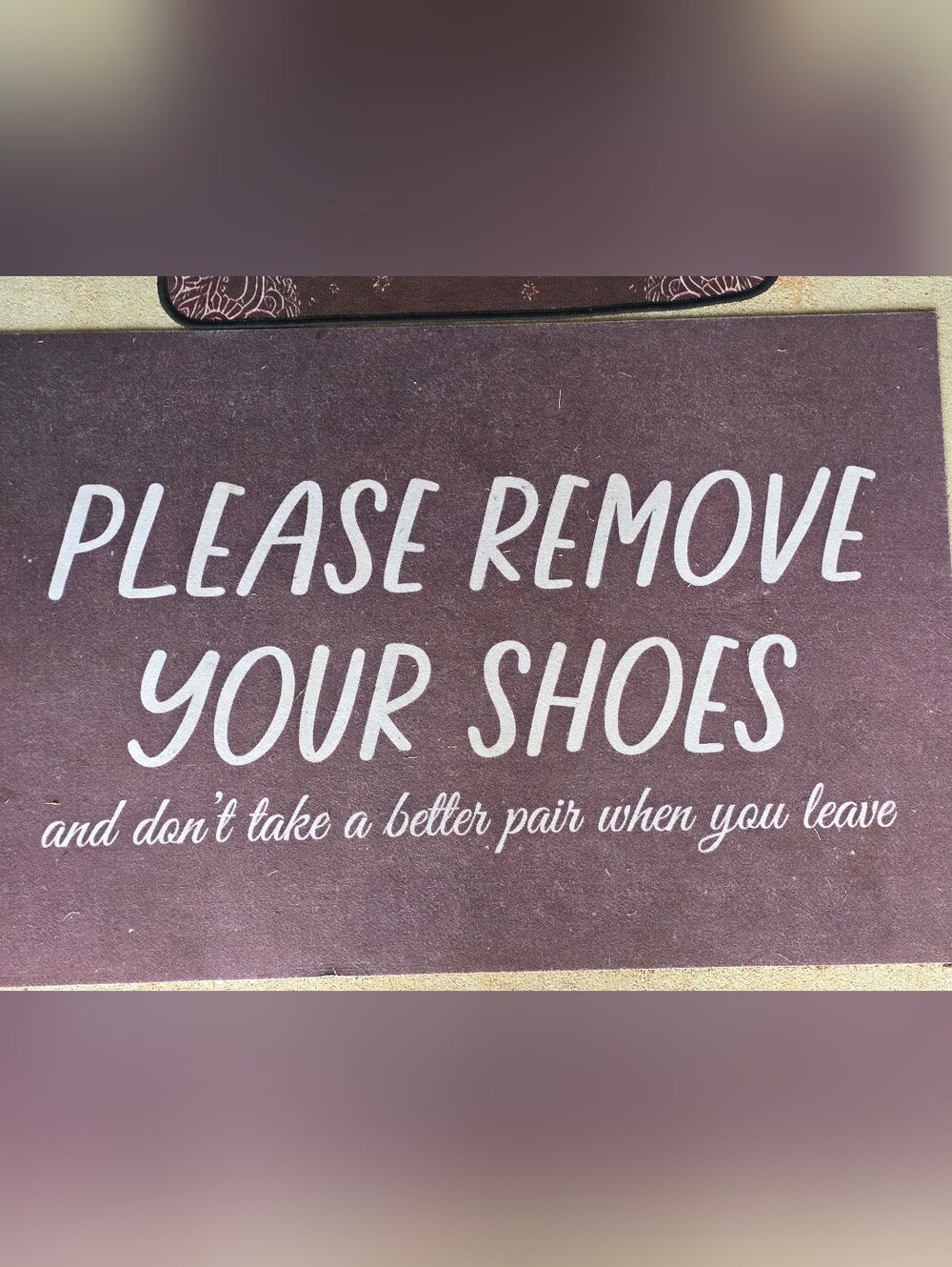 Please Remove Shoes Doormat